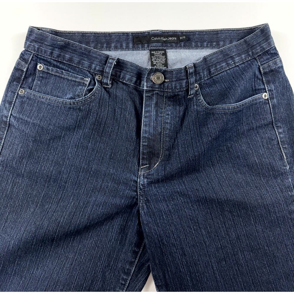 Calvin Klein Flair Stretch Jeans Women's Size 31/12 Blue Denim - Picture 5 of 7